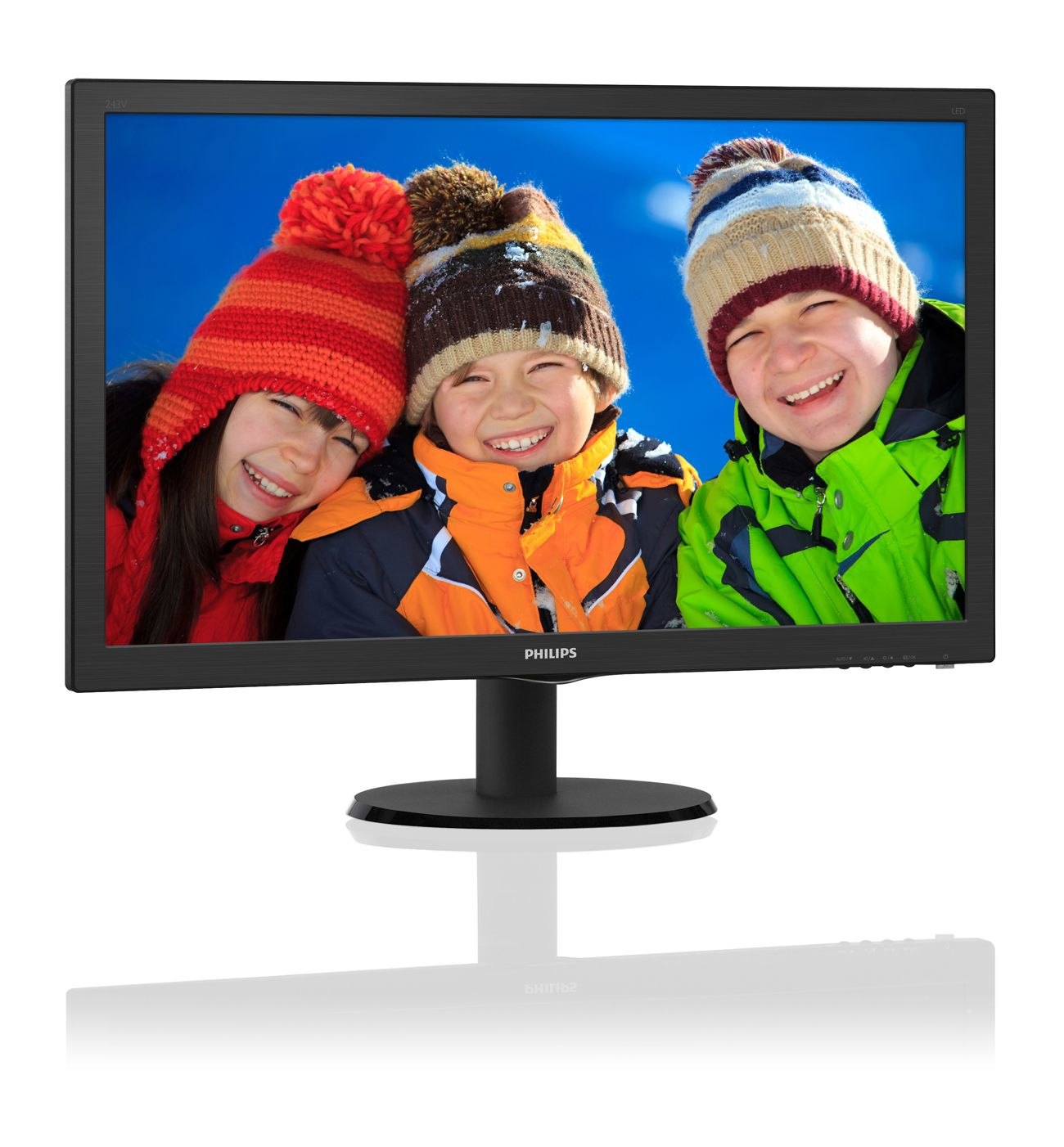 PHILIPS 243V5QHAB/00 23.6 inç 4ms W-LED (Analog+DVI+HDMI) Full HD LCD Monitör
