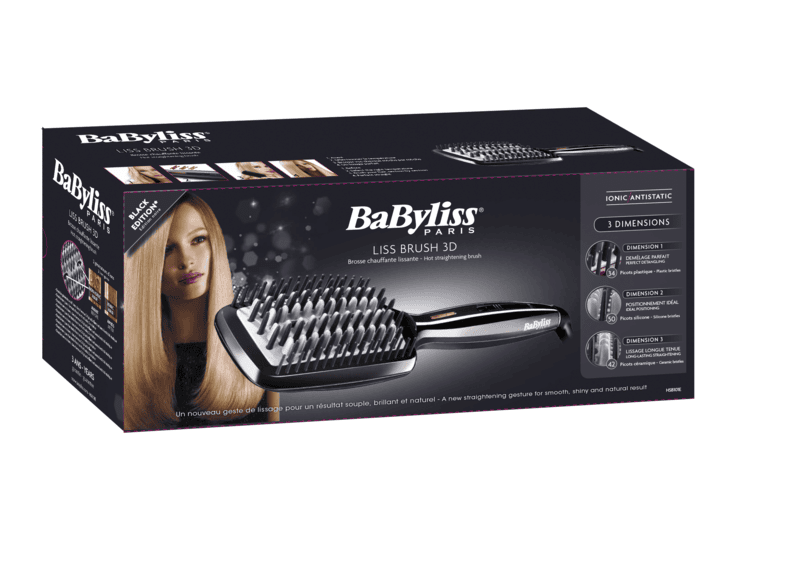 Babyliss Hsb101e Smoothing Brush Isitmali Sac Duzlestirici Sac Fircasi Siyah Sac Sekillendirme