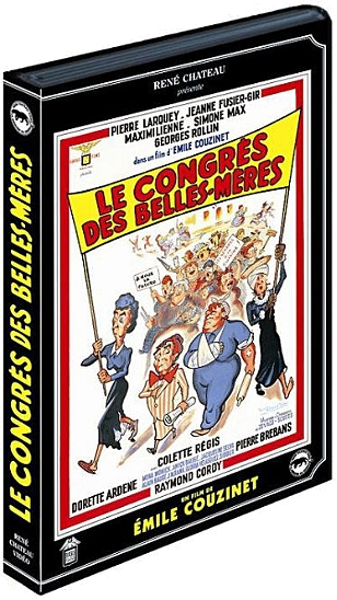 DVD-hoes voor een Franse film. Veel mensen in een groep, titel in het Frans.