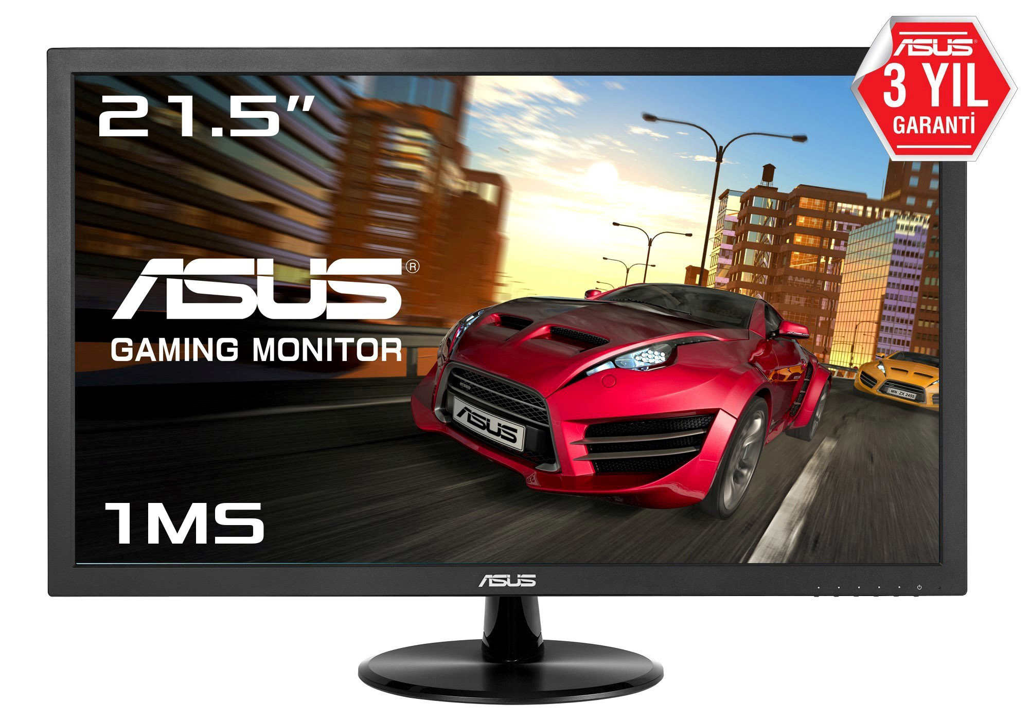 ASUS 21,5 Vp228He Gaming, Led 1920X1080 1Ms 3Yıl Hdmı,Vga Mm  Eyecare, Flicker-Free,Düşük Mavi Işık 