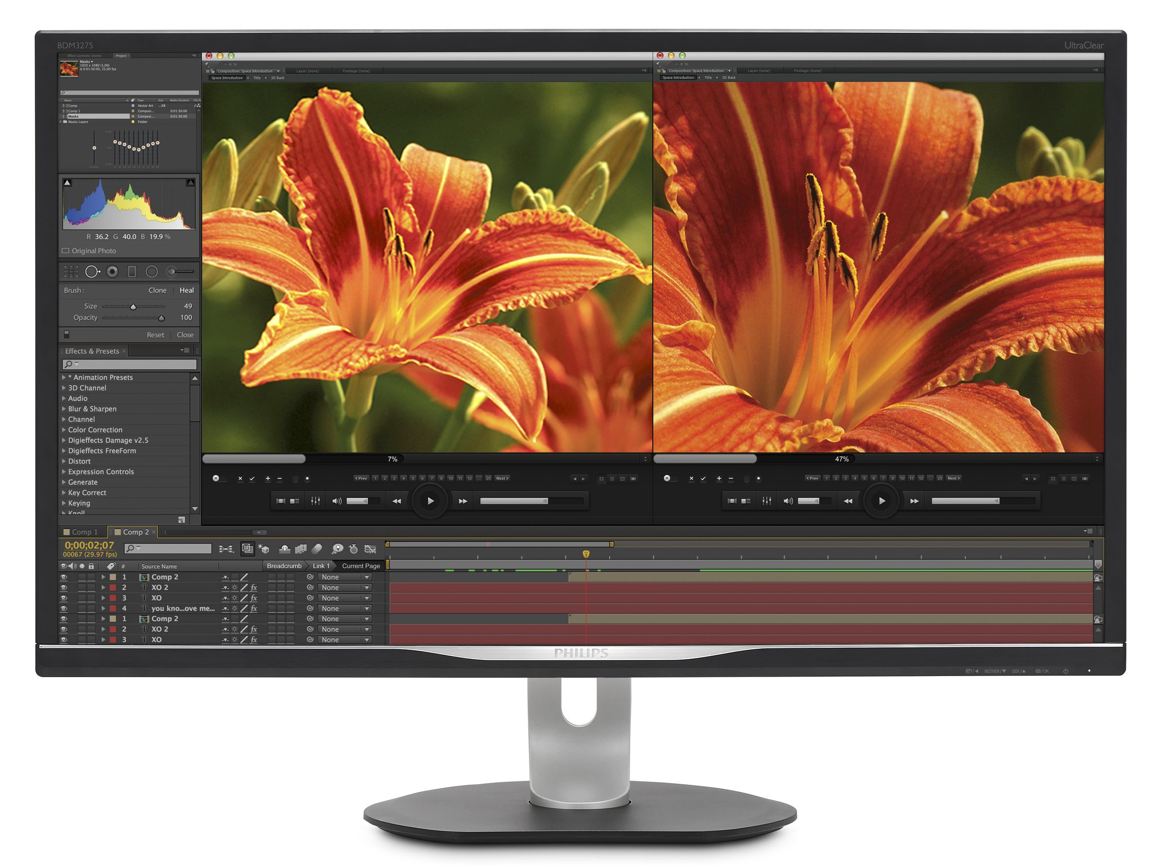 PHILIPS BDM3275UP-00 32 inç 4ms DVI/HDMI/DP UltraClear 4K UHD LCD Monitör