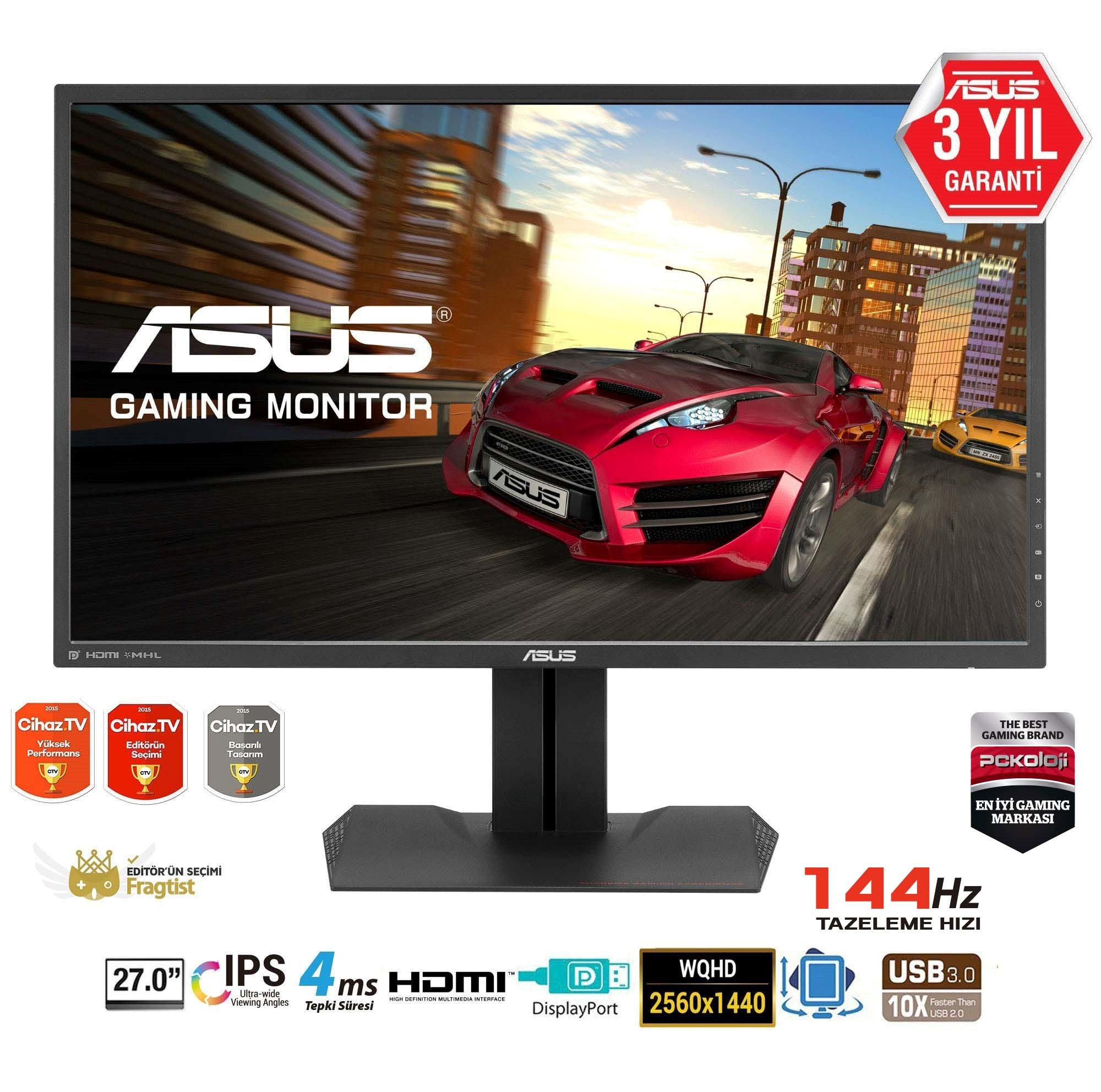 ASUS MG279Q 27 inç WQHD HDMI/DP IPS Gaming LED Monitör