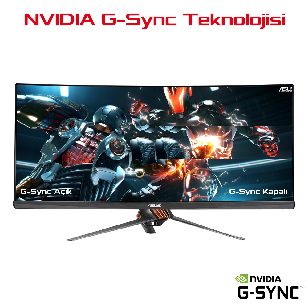 ASUS ROG Swift PG348Q 34 inç 1ms (HDMI+Display) G-Sync Ultra Wide QHD Curved Oyuncu Monitör