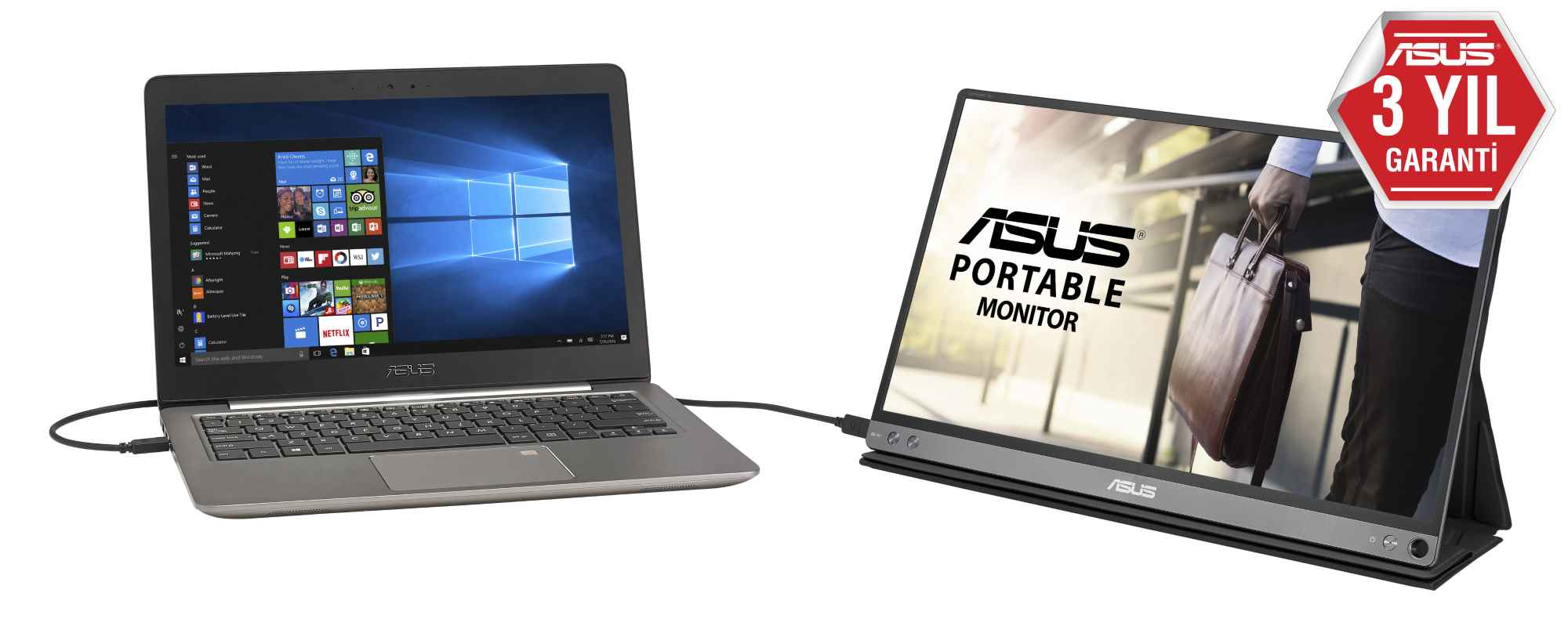ASUS MB16AP 15.6" 5ms Monitör Gri