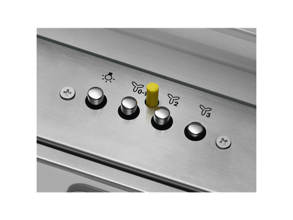Campana telescópica - Electrolux LFP536X, Extractora, Sistema LEDSpot, 3 velocidades, 600 m³/h, 68 dB, 60 cm, Inox