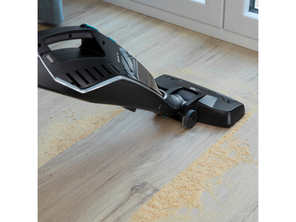 Aspirador escoba - Cecotec Conga PopStar 2900 ErgoFlex Animal, 0.8 l, Autonomía 60 min, Batería 29.6 V, Negro