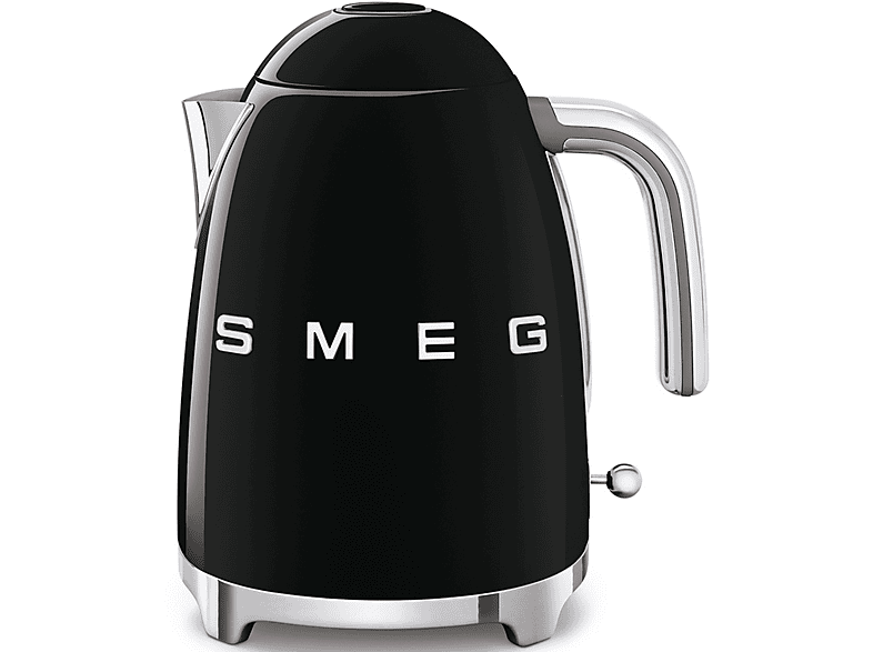 Smeg KLF03BLEU, 1.7 l, Retro, 2400 W, Con cable, Acero inoxidable, Rotación 360º, Negro