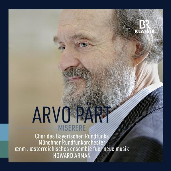 Albumcover, Arvo Part, portret van een man, tekst, muziek.