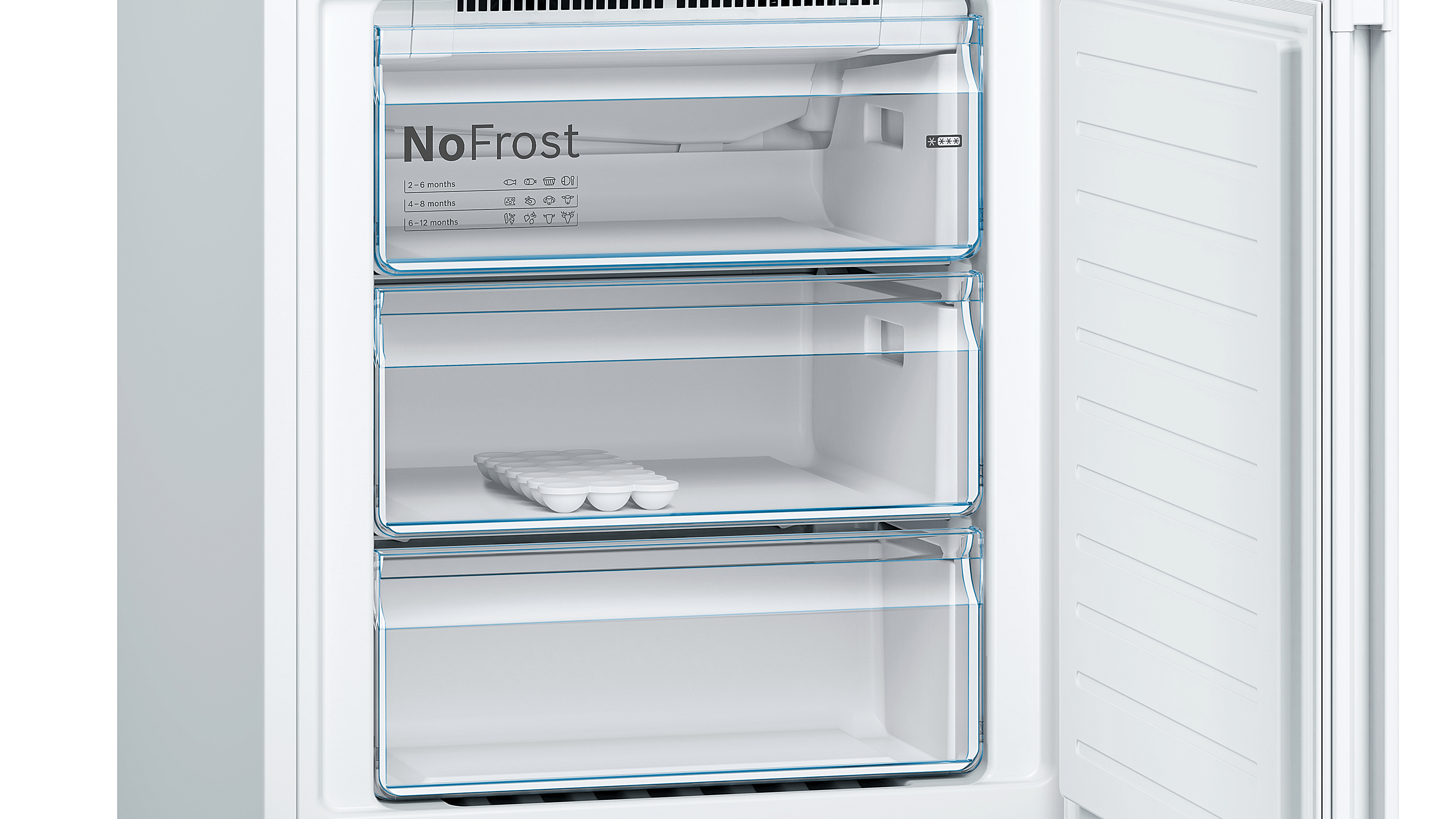 BOSCH KGN46UWF0N F Enerji Sınıfı 388L No Frost Alttan Donduruculu Buzdolabı Beyaz