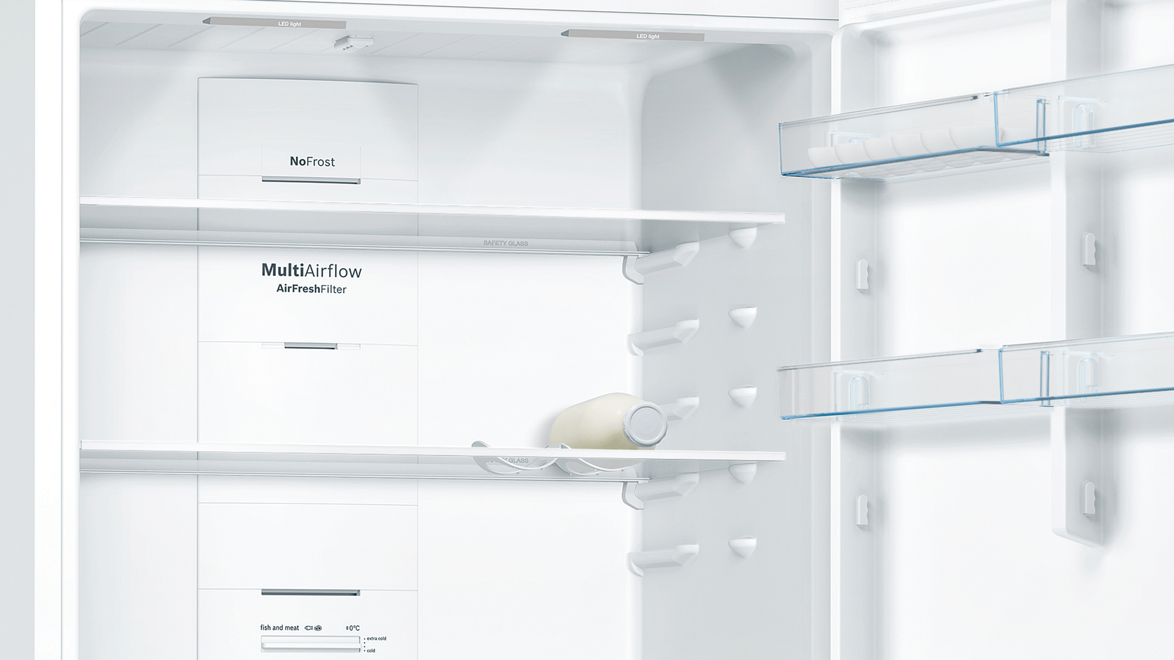 BOSCH KGN86DWF0N F Enerji Sınıfı 631L NoFrost Alttan Donduruculu Buzdolabı Beyaz