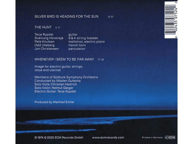 Thumbnail - Terje Rypdal - Whenever I Seem To Be Far Away (CD)