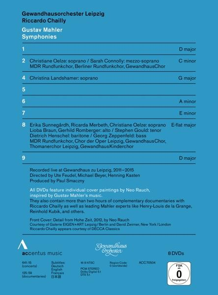 Ricardo & Gewandhausorchester Leipzig Chailly - Sinfonien 1,2,4-9  - (DVD)