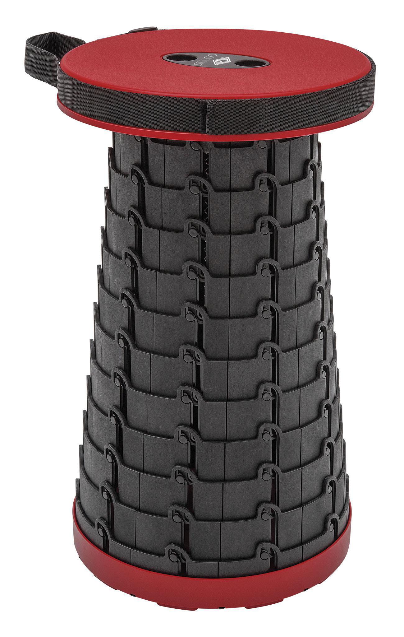 WEDO Sittogo Teleskop - Sitzhocker, Rot/Schwarz