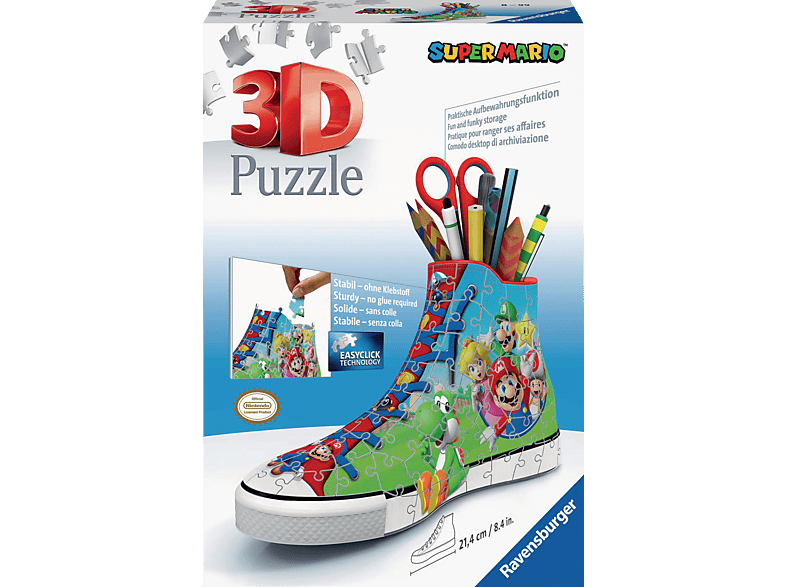 RAVENSBURGER Sneaker Super Mario 3D Puzzle Mehrfarbig