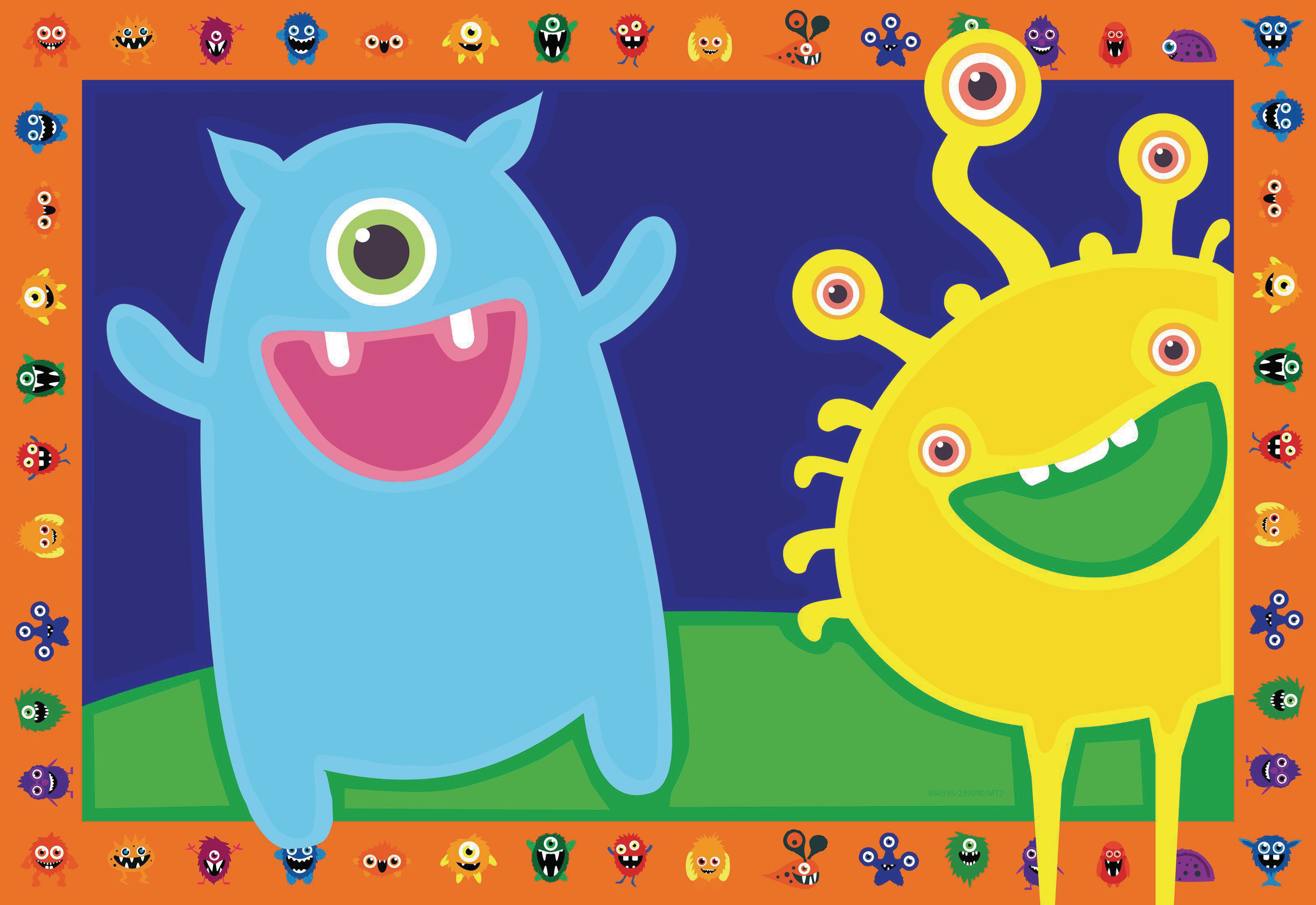 RAVENSBURGER Lustige Monster Malen nach Zahlen Kinder