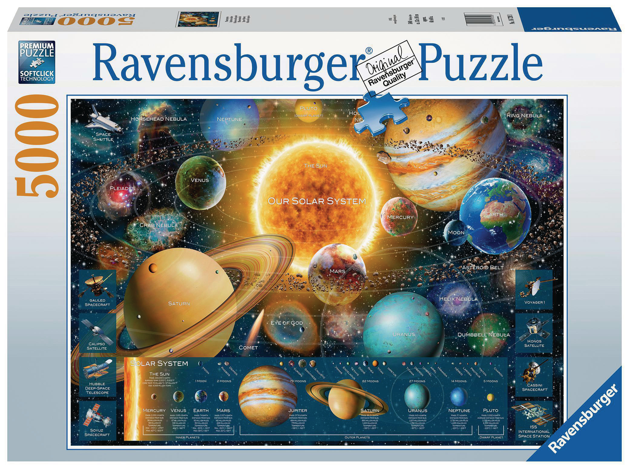Erwachsenenpuzzle RAVENSBURGER Planetensystem Mehrfarbig