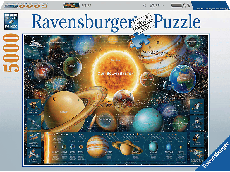 Erwachsenenpuzzle RAVENSBURGER Planetensystem Mehrfarbig