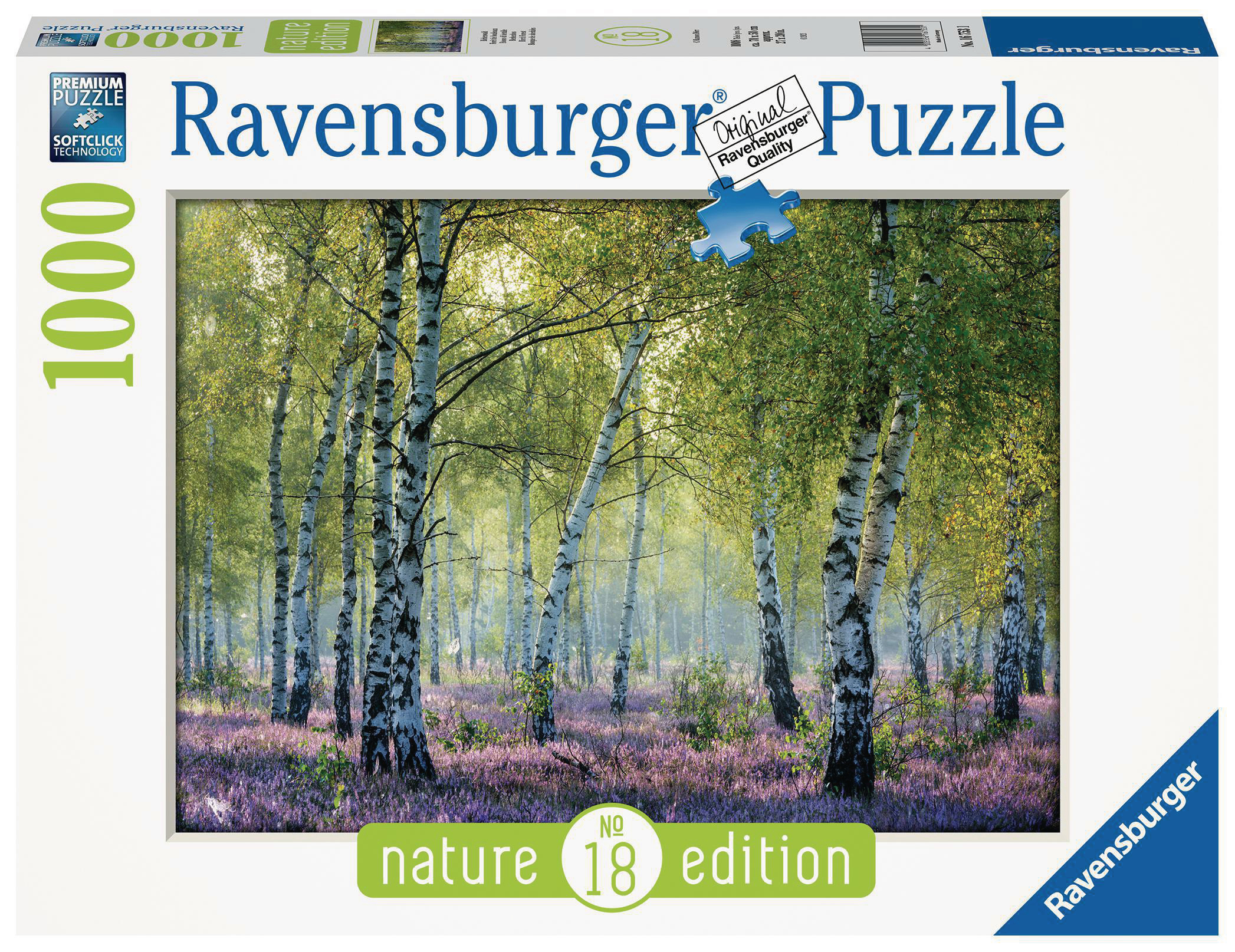 Erwachsenenpuzzle RAVENSBURGER Mehrfarbig Birkenwald