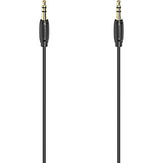 HAMA Audiokabel Jack 3.5 mm Verguld Stereo 1.5 m Zwart (205118)