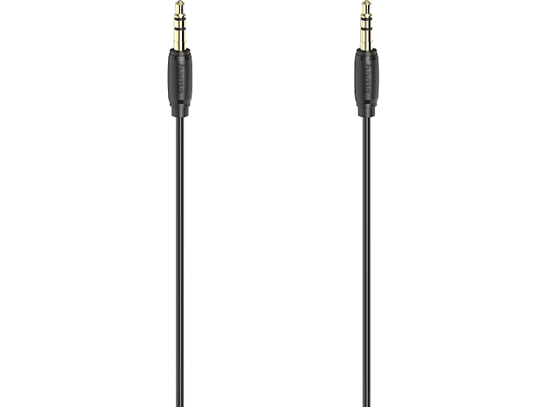 Hama Audiokabel Jack 3.5 Mm Verguld Stereo 5 M Zwart (205264)