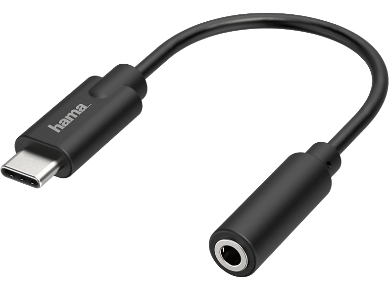 HAMA Adaptateur USB-C / 3.5 mm jack Noir (205282)