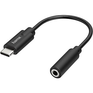 HAMA USB-C / 3.5 mm jack-adapter Zwart (205282)