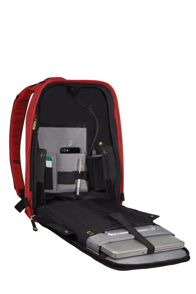 SAMSONITE KA6-10-001 15.6" Securipak Laptop Sırt Çantası Kırmızı
