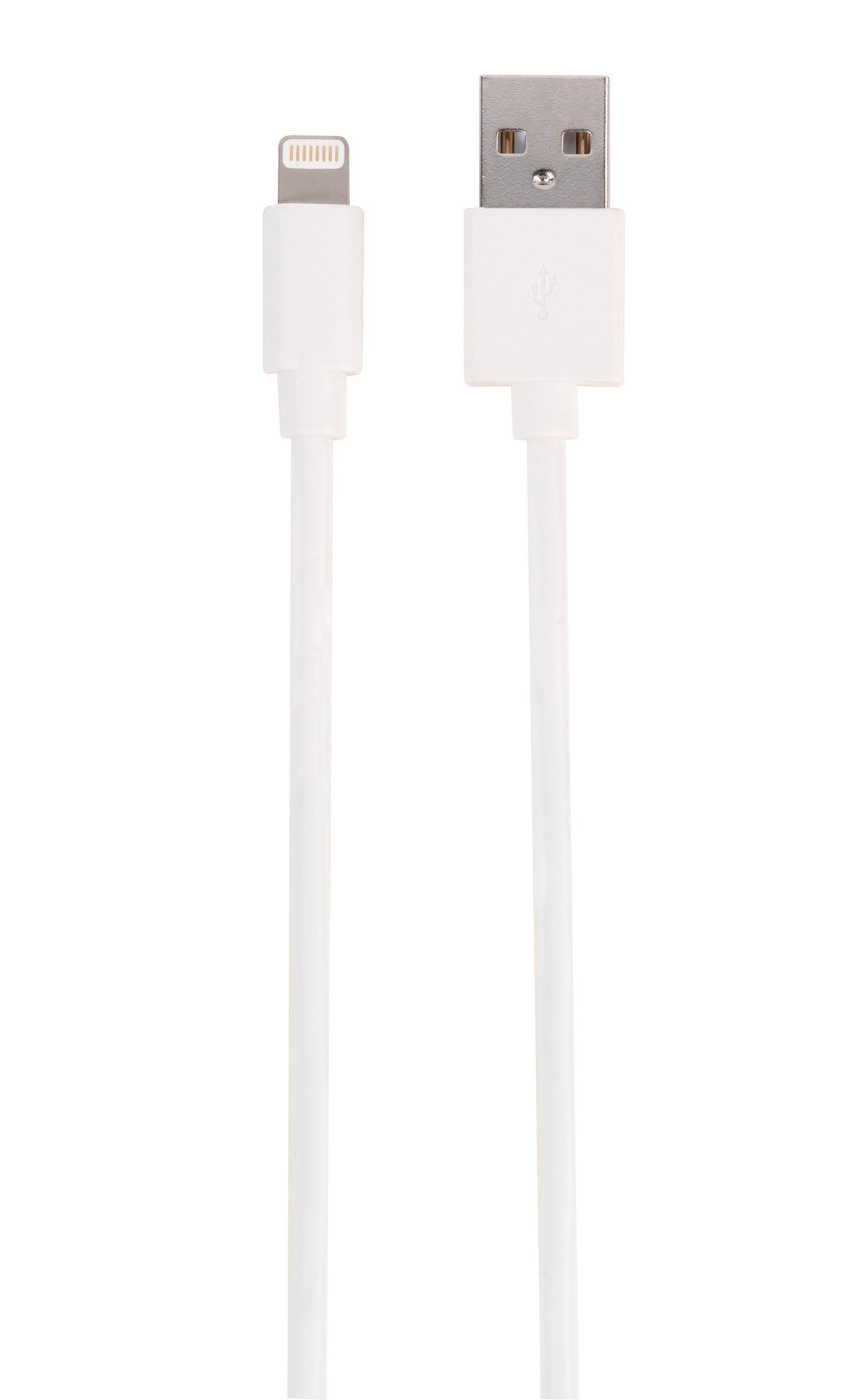 VIVANCO Lightning 0,5 Ladekabel, USB, m, Weiß