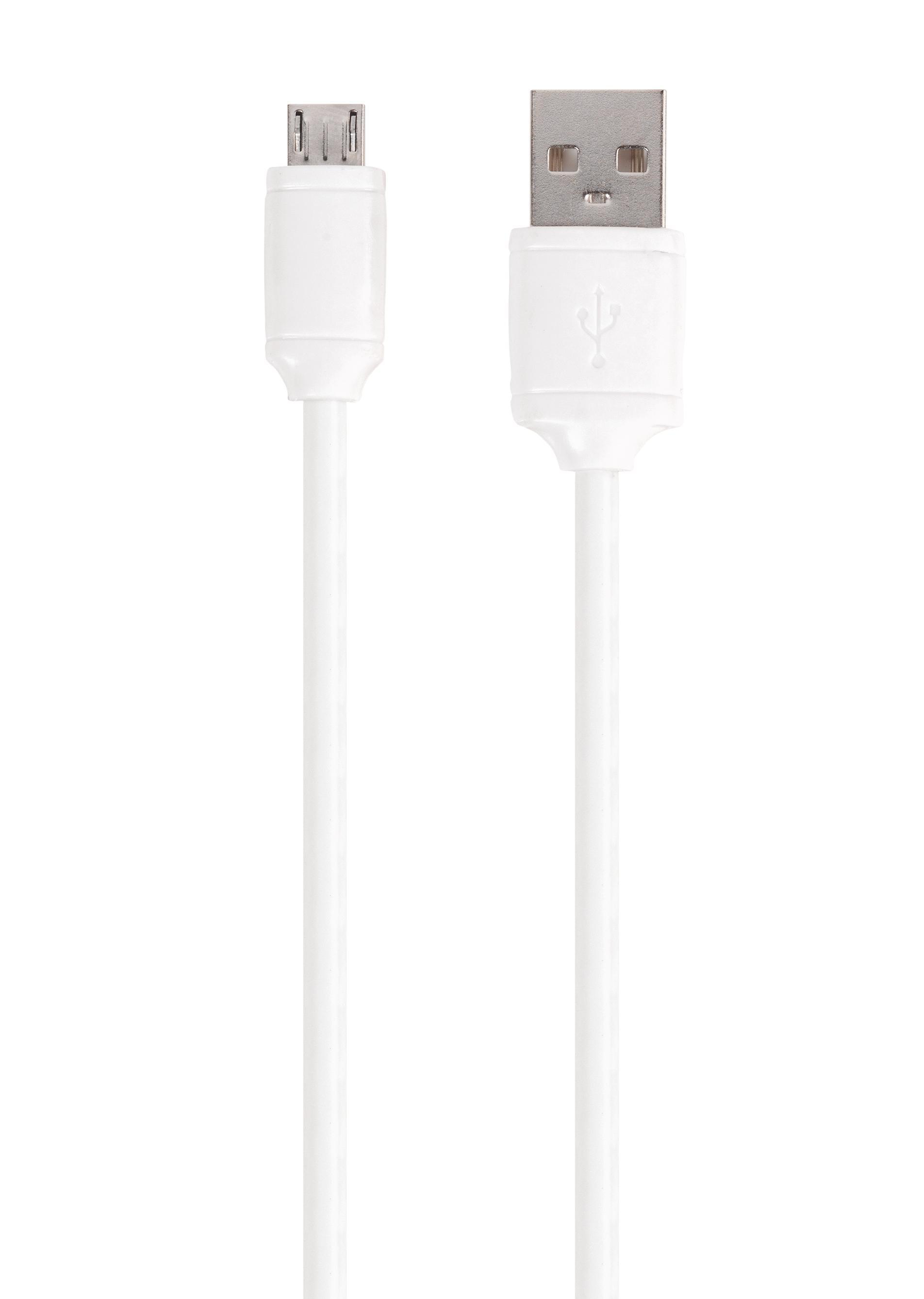 VIVANCO Micro Weiß USB, Ladekabel, 0,5 m,