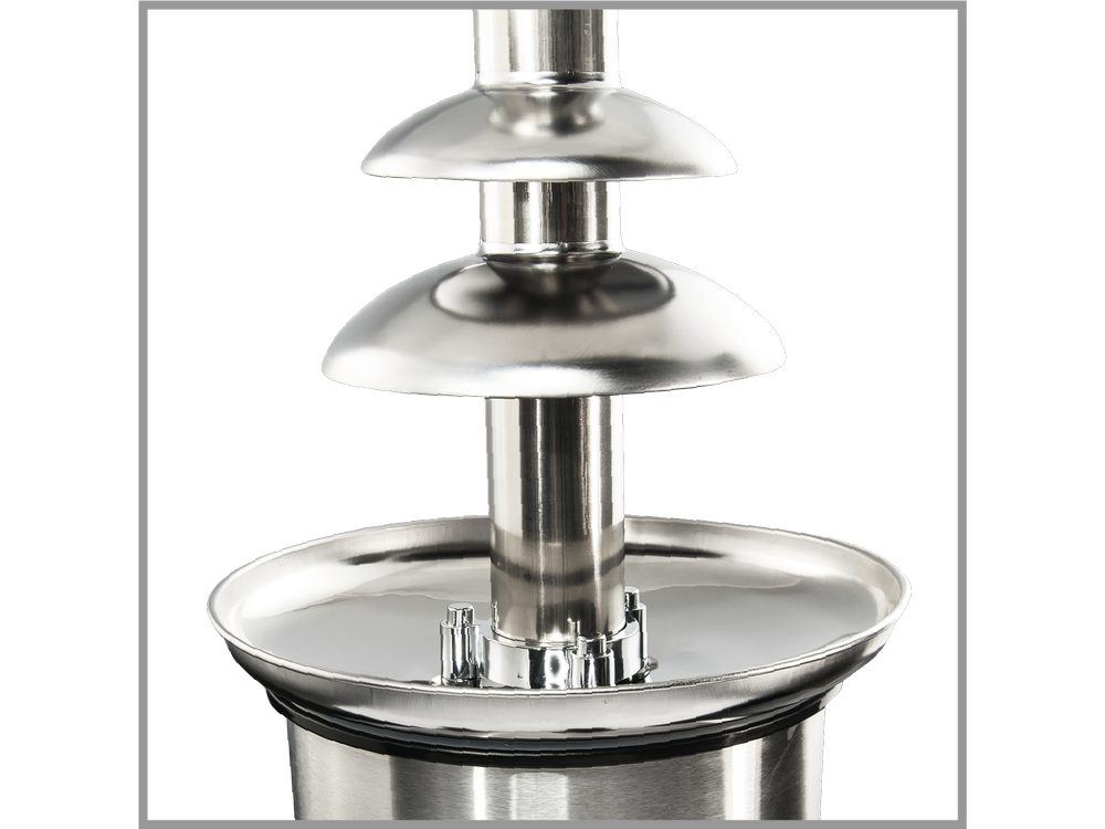 Fuente de chocolate - Koenic KCF 2221, Acero inoxidable, 1.5kg, Control botones