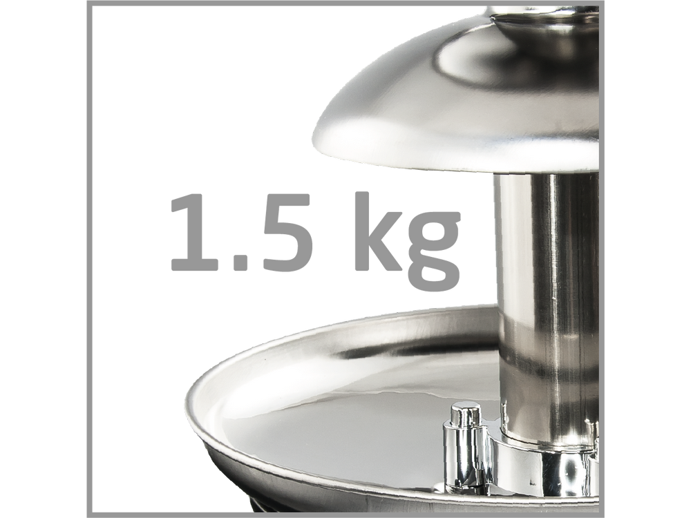 Fuente de chocolate - Koenic KCF 2221, Acero inoxidable, 1.5kg, Control botones