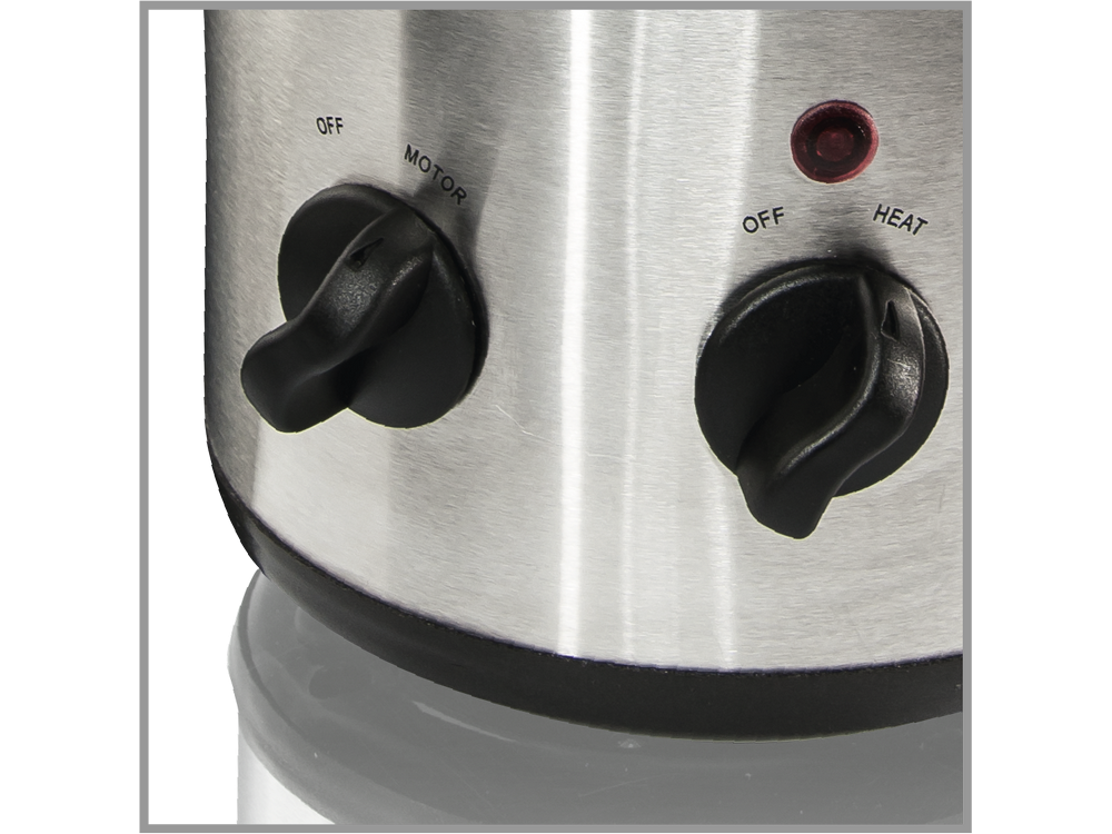 Fuente de chocolate - Koenic KCF 2221, Acero inoxidable, 1.5kg, Control botones