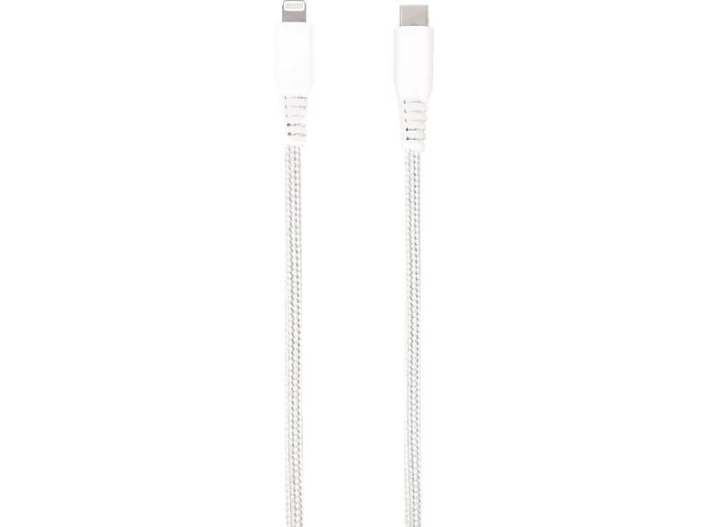 VIVANCO LongLife Lightning USB, Datenkabel, m, Weiß 1,5