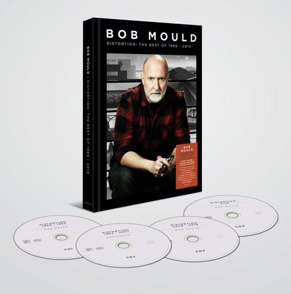Albumcover mit Bob Mould. Das Cover hat ein Bild des Mannes und hat auch mehrere CDs.
