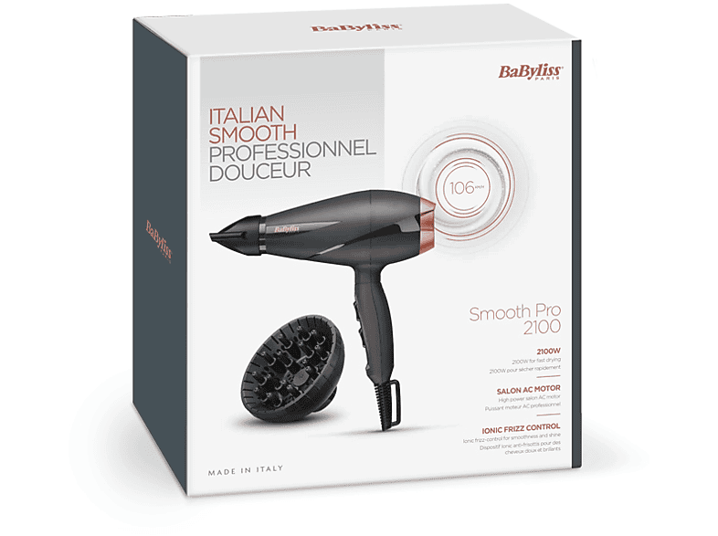 BABYLISS 6709DE BSMOOTH PRO 2100 Saç Kurutma Makinesi_3