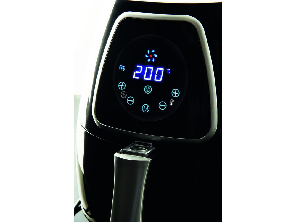 Freidora de aire - KOENIC KAF 4110 B, 80-200ºC, Temporizador, Táctil, 2.8L, Negro
