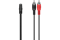 Cable RCA Hama De conector RCA a conector RCA, 3 m, Negro