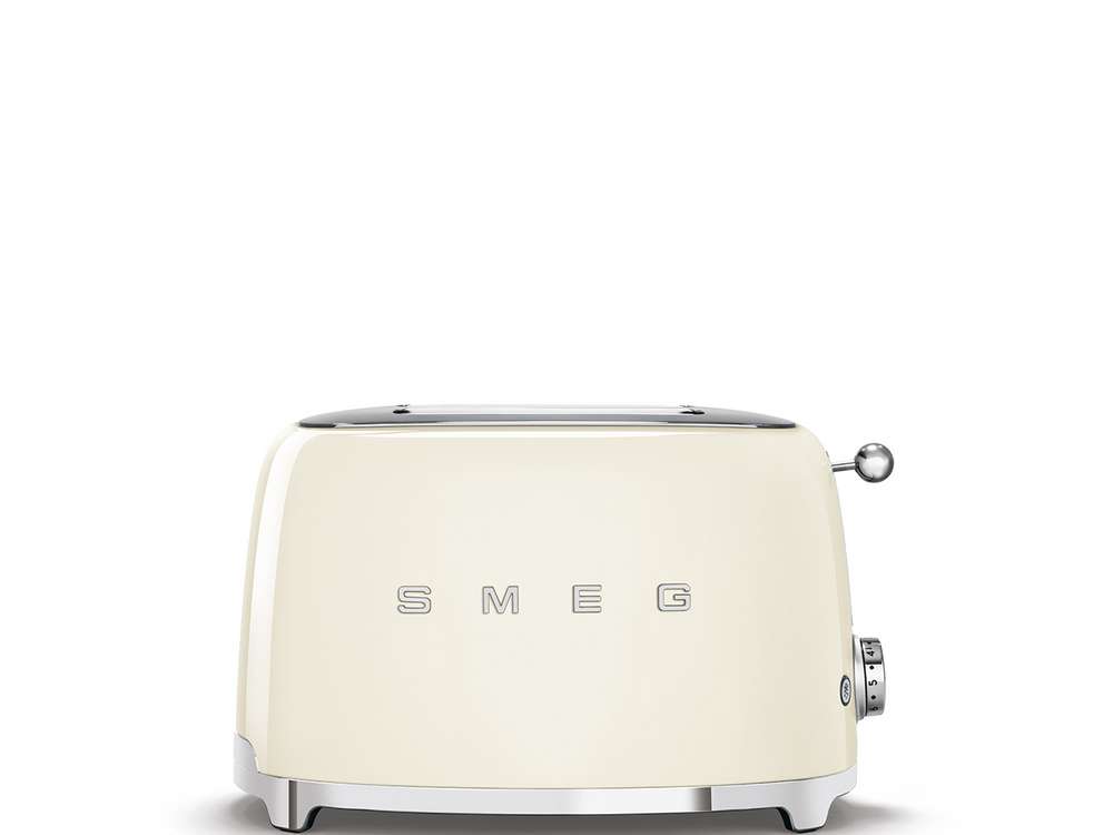 Tostador Tsf01creu Smeg vintage color crema estilo 50 style años 950 w 2 rebanadas ranuras 50s acabado 950w