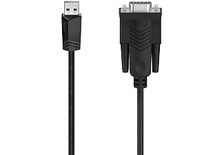 Adaptador | 00200622, De conector USB a D-Sub RS 232, Doble blindaje, USB 2.0, Negro