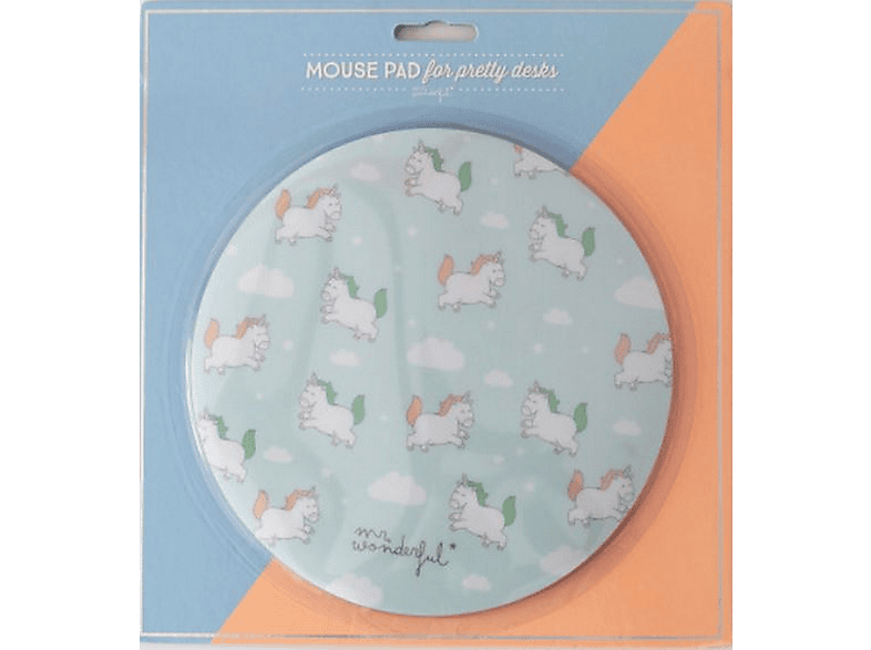 Alfombrilla ratón - Mr. Wonderful Unicornios, 18 x 22 cm, Multicolor
