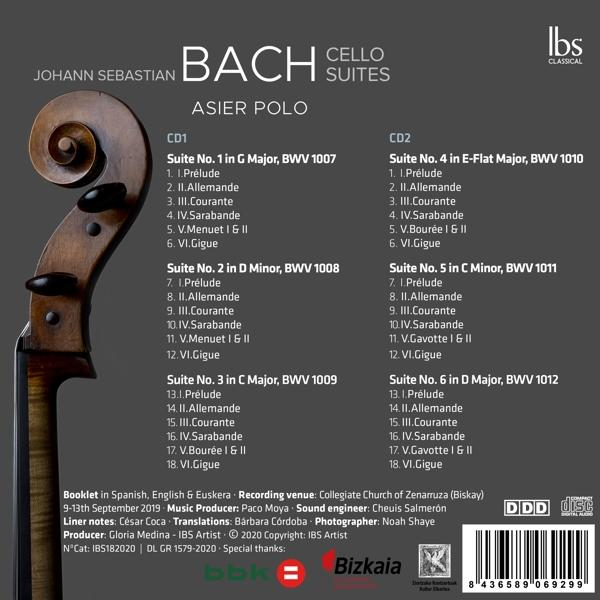 Asier Polo - Bach Cello Suites  - (CD)