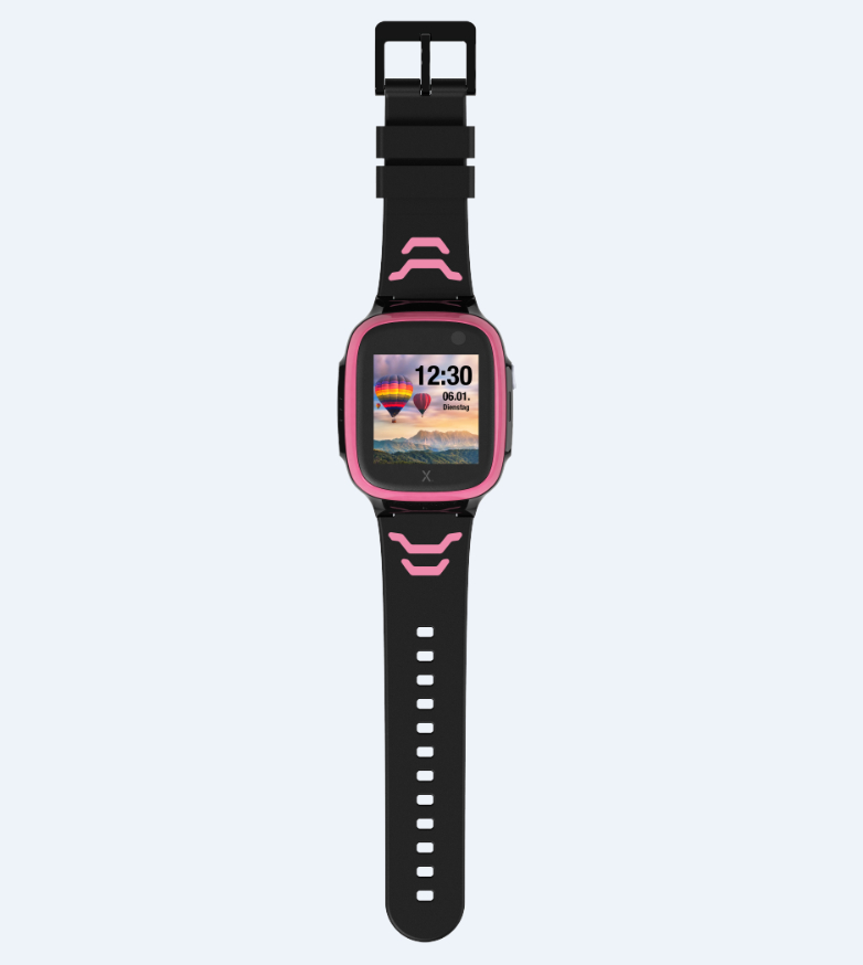 Kinder X5 145-210 Play Smartwatch Silikon, Pink/Schwarz eSIM XPLORA mm,