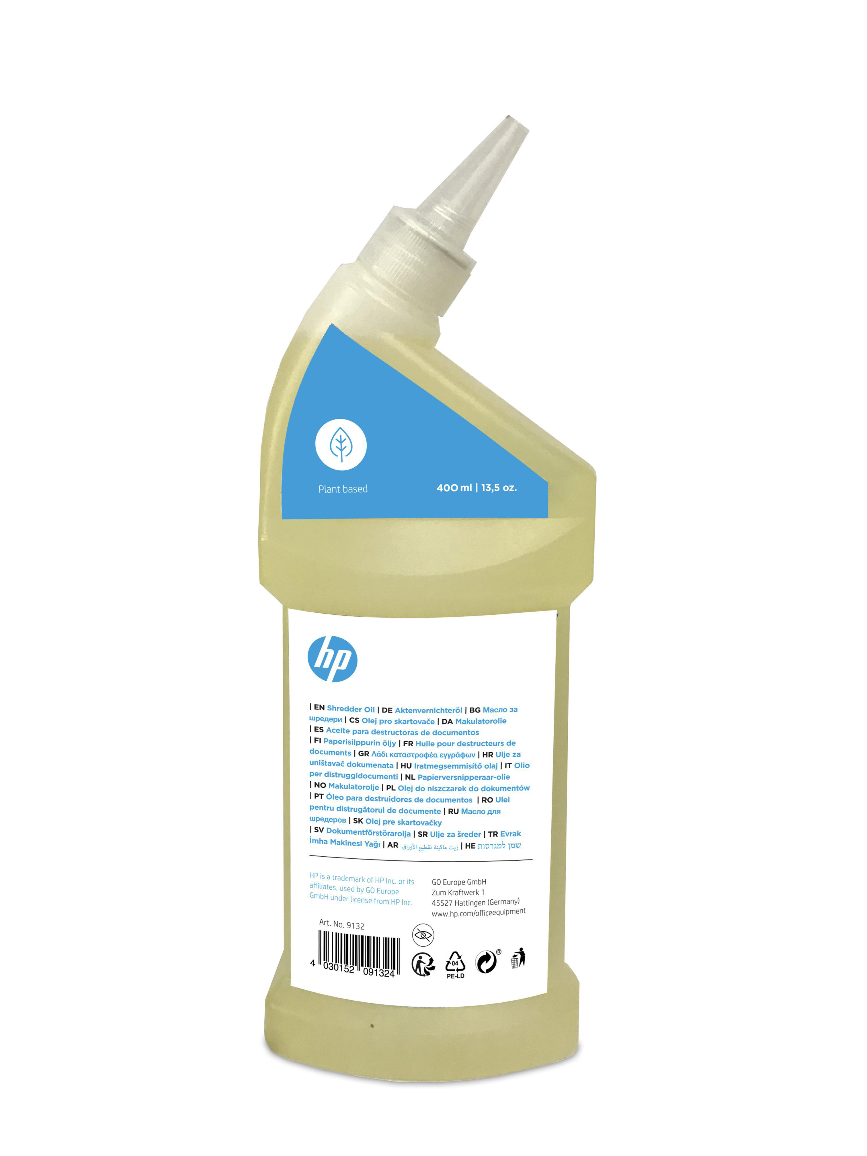 HP 9132 Aktenvernichteröl Transparent