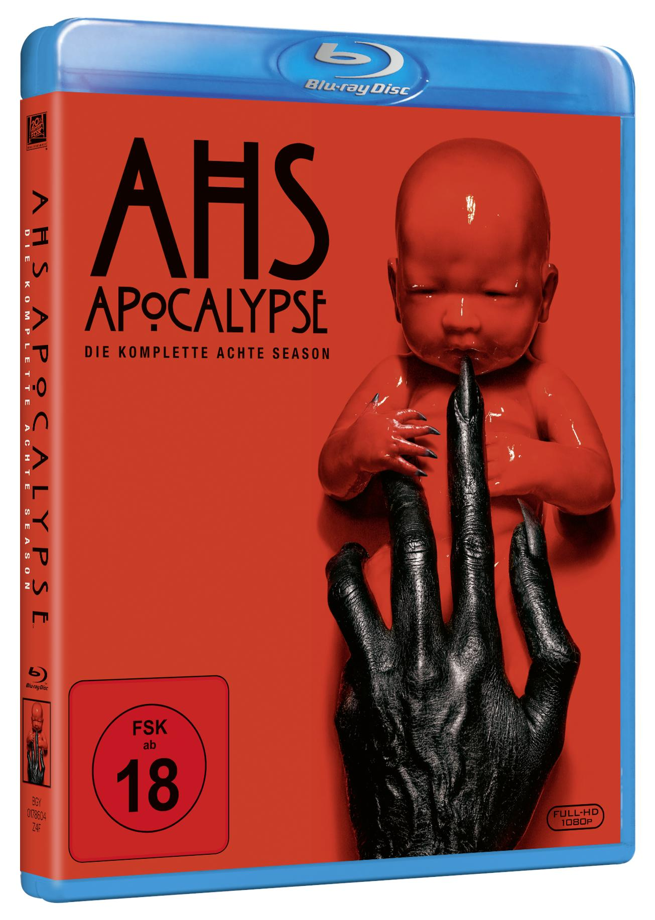 Blu-ray-Hülle mit Baby in roter Flüssigkeit und schwarzer Hand. FSK 18.