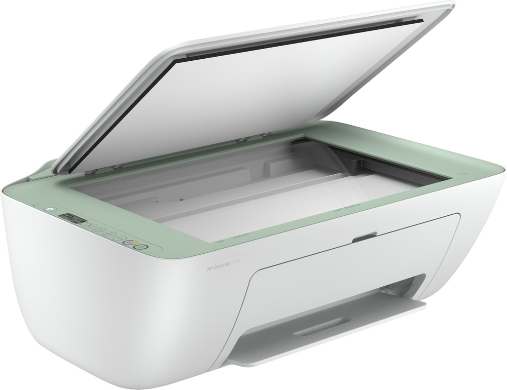 Impresora multifunción - HP DeskJet 2722, Color, 5.5 ppm, Wifi, Bluetooth, Compatible con HP Instant Ink