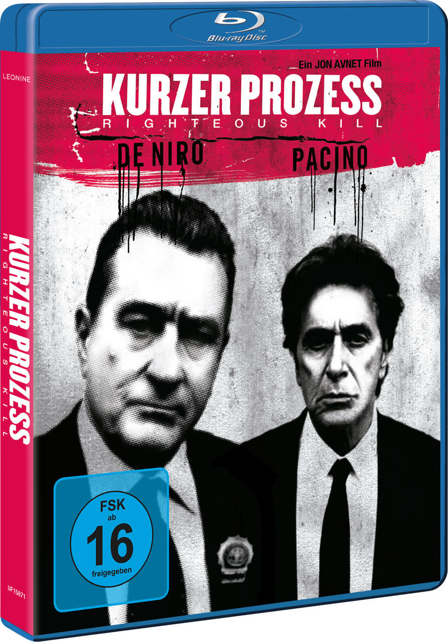 Blu-ray-Cover mit De Niro und Pacino aus dem Film Righteous Kill.