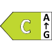 Energielabel mit der Bewertung 'C', was eine moderate Energieeffizienz anzeigt.