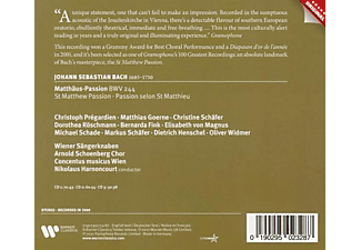 Arnold Schoenberg Chor, Wiener Sängerknaben, Concentus Musicus Wien, Christoph Pregardien, Michael Schade, Christine Schäfer, Dorothea Röschmann, VARIOUS - MATTHAUSPASSION BWV 244  - (CD)