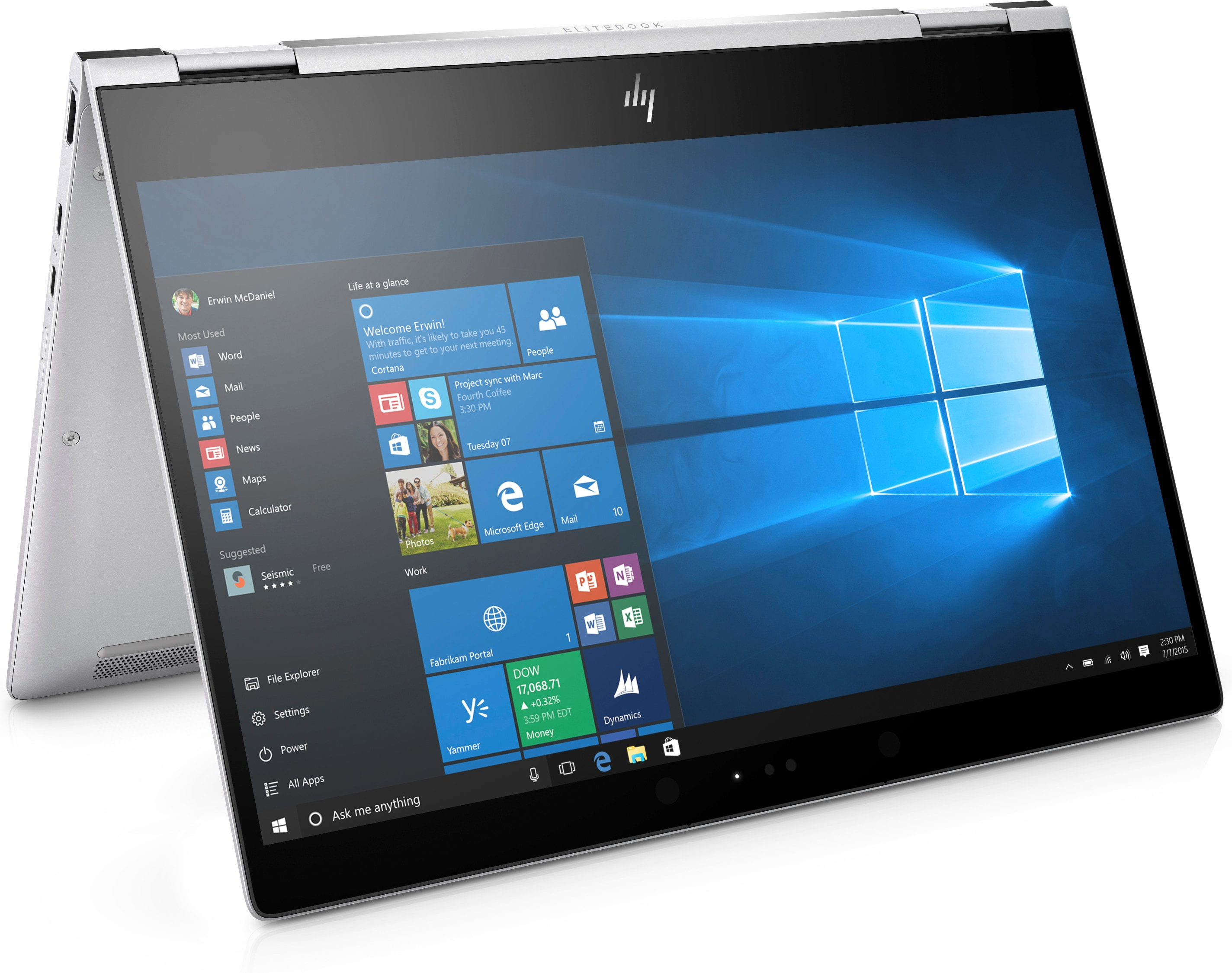 HP - B2B EliteBook x360 1020 G2 - 12,5 Zoll - Intel® Core™ i7 i7-7600U - 16 GB - 512 GB