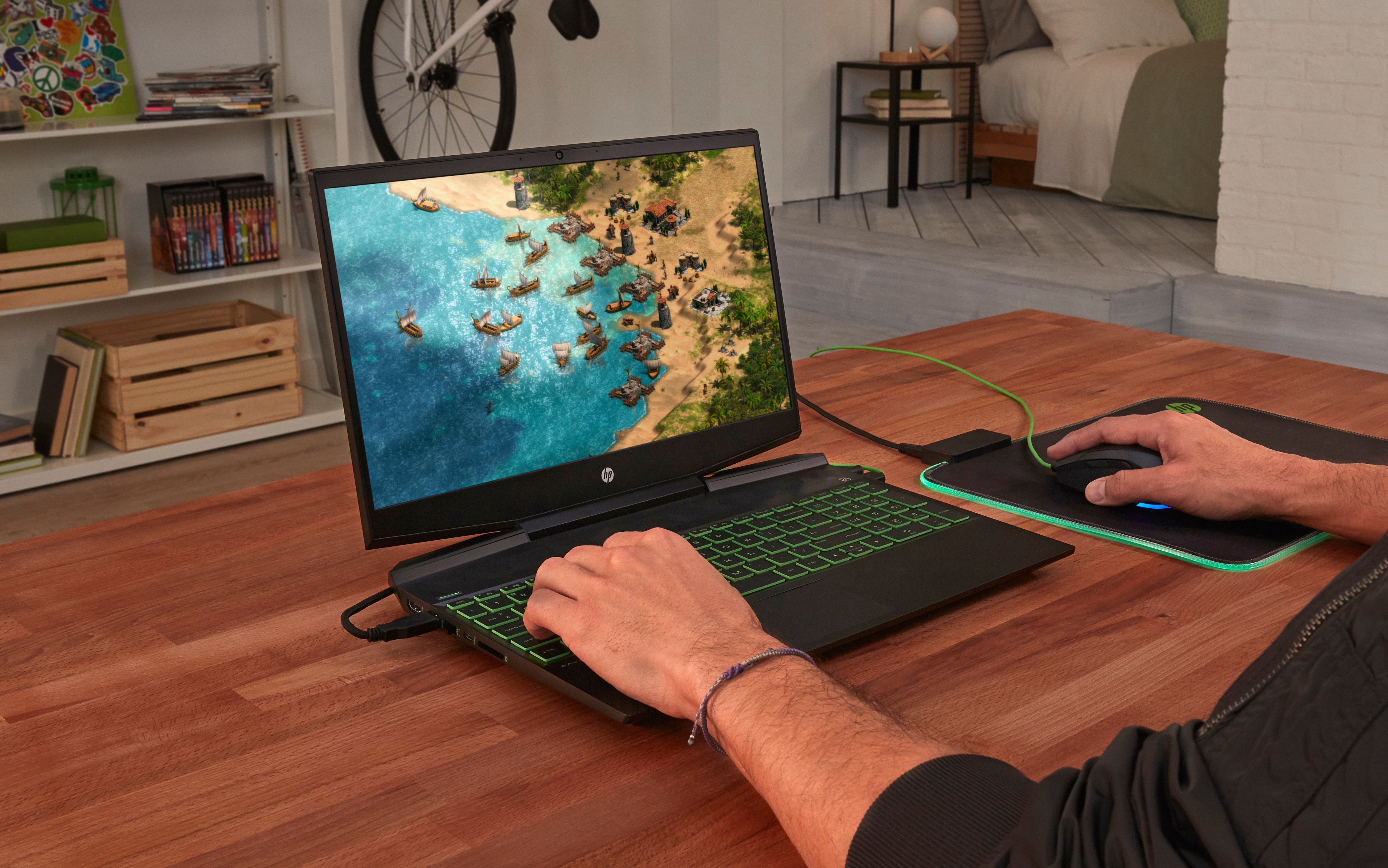 HP 6ZH62EA Pavilion/i5-9300H/16GB/512GB-SSD/GTX1650/15.6" Gaming Laptop Siyah